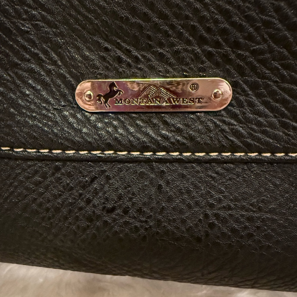 MONTANA WEST Large black Sugar Skull Collection purse. NWOT - Picture 10 of 10